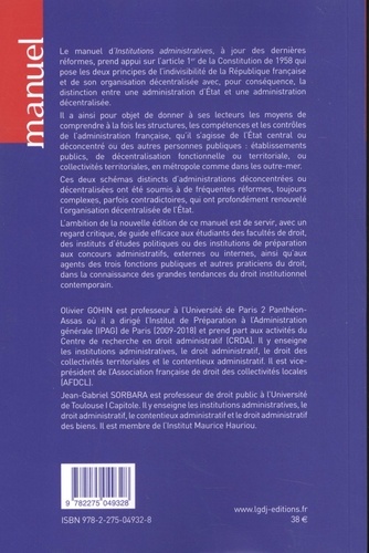 Institutions administratives 8e édition