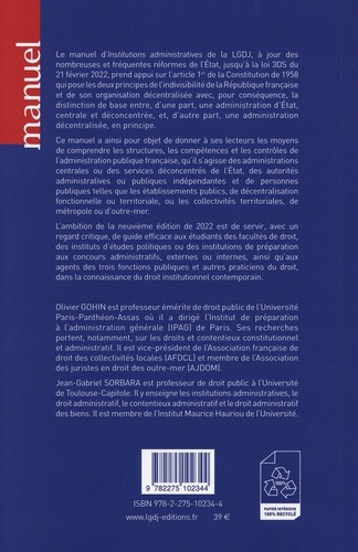 Institutions administratives 9e édition