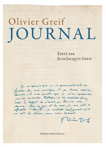 Olivier Greif - Journal.