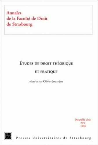 Olivier Jouanjan - Etudes de droit théorique et pratique.
