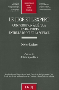 Le juge et lexpert - Contribution à létude des rapports entre le droit et la science.pdf