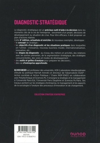 Diagnostic stratégique. Compétitivité, performance et création de valeur 6e édition