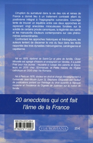 La royauté française entre ciel et terre. 20 anecdotes qui ont fait l'âme de la France