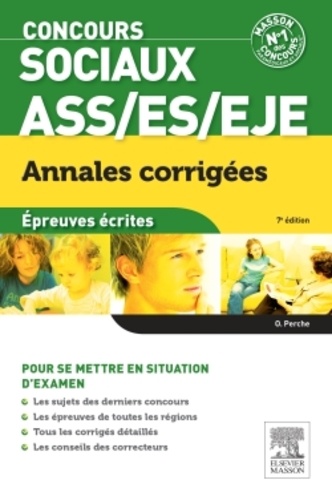 Concours ASS/ES/EJE, annales corrigées -... de Olivier Perche - Livre -  Decitre