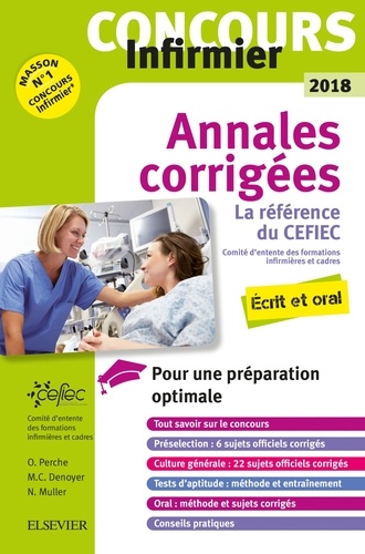 Concours infirmier IFSI. Annales corrigées  Edition 2018
