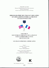 Bibliographie des travaux relatifs aux relations entre la France et les Etats-Unis