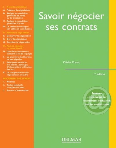 Olivier Poulet - Savoir négocier ses contrats.