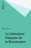 La littérature française de la Renaissance