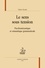 Le sens sous tension. Psychomécanique et sémantique grammaticale