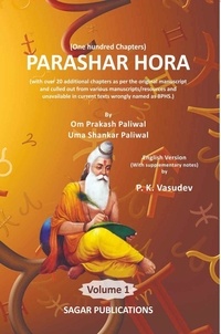  Om Prakash Paliwal et  Uma Shankar Paliwal - Parashar Hora Vol 1.