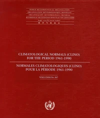 Normales climatologiques (CLINO) pour la période 1961-1990