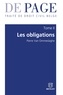 Ommeslaghe pierre Van - Traité de droit civil belge - Tome II : Les obligations. Volumes 1 à 3 - Tome 2 : Les obligations. Volumes 1 à 3.