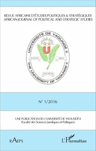 Revue africaine d'études politiques & stratégiques N° 1/2016