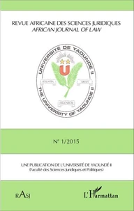 Revue africaine des sciences juridiques N° 1/2015