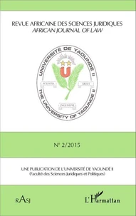 Revue africaine des sciences juridiques N° 2/2015
