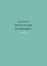 Qu'est-ce que la poétique ?