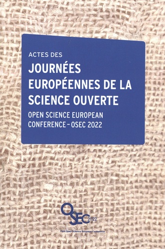 Actes des journées européennes de la science ouverte
