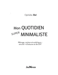 Mon quotidien SUPER minimaliste