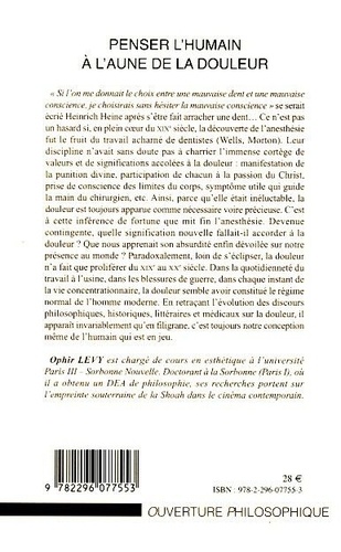 Penser l'humain à l'aune de la douleur. Philosophie, histoire, médecine 1845-1945