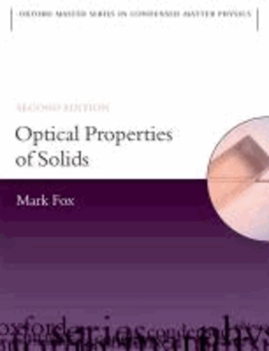 Optical Properties of Solids 2/e.