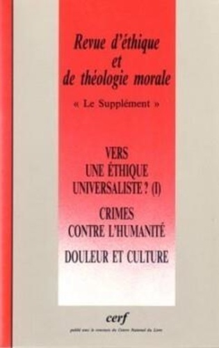 Vers Une Ethique Universaliste? - Le Supplement No 193