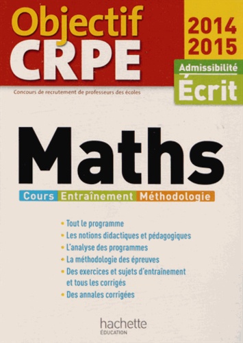Maths - Admissibilité Ecrit