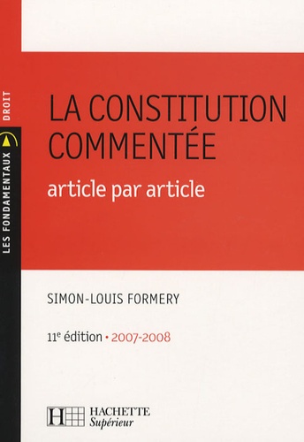 La Constitution Commentée - Article Par Article