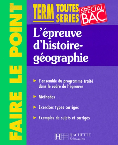 L'épreuve D'histoire-Géographie Terminale
