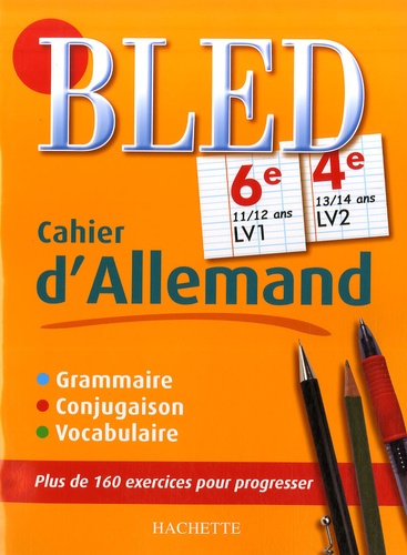 Cahier D'allemand 6e Lv1, 4e Lv2