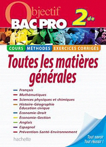 Toutes Les Matières Générales 2e