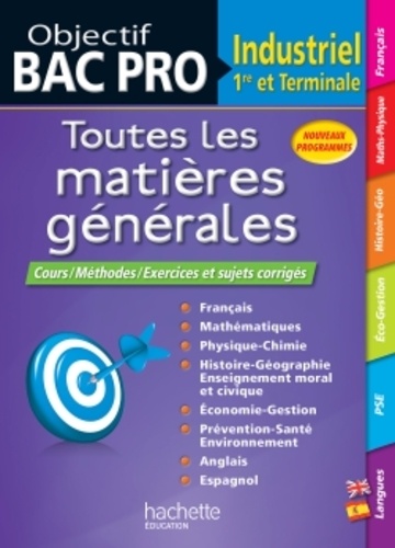 Bac Pro Industriel 1re Et Terminale - Toutes Les Matières Générales