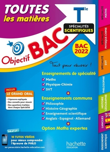 Toutes Les Matières Tle Spécialités Scientifiques