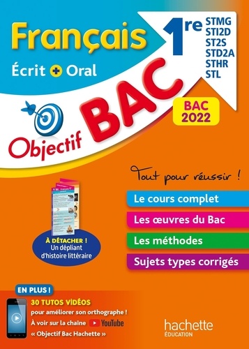 Français Écrit Et Oral 1res Stmg, Sti2d, St2s, Std2a, Sthr, Stl