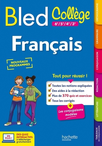 Français 6e À 3e Le Bled Collège - Edition 2023