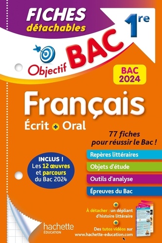 Français Écrit Et Oral 1re - Fiches Détachables