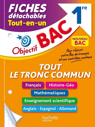 Tout Le Tronc Commun 1re Fiches Détachables - Edition 2024