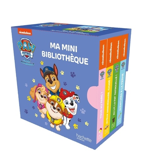 Paw Patrol La Pat' Patrouille - Ma Mini Bibliothèque - Coffret En 4 Volumes : Aventures À La Ferme - Tous Au Parc ! - Au Lit, La Pat' Patroulle ! - Joyeux Anniversaire, Chase !