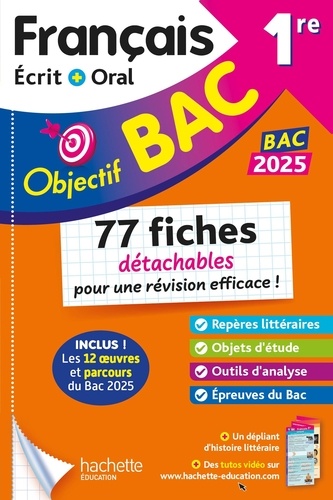 Français Écrit + Oral 1re - 77 Fiches Détachables