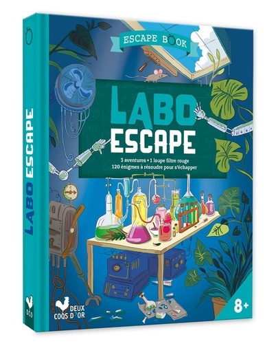 Labo Escape - Escape Book - Avec Une Loupe Filtre Rouge