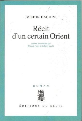 Récit D'un Certain Orient