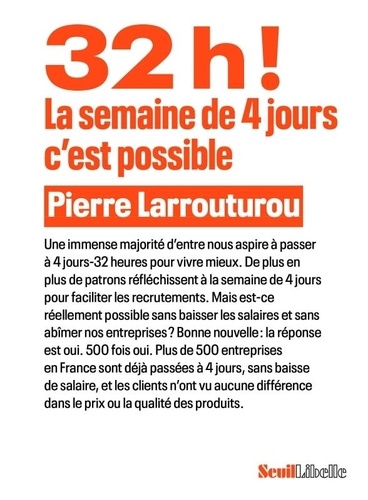 32h ! La Semaine De 4 Jours, C'est Possible