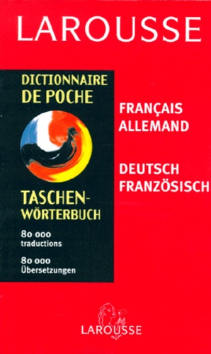 Dictionnaire De Poche Français-Allemand, Allemand-Français
