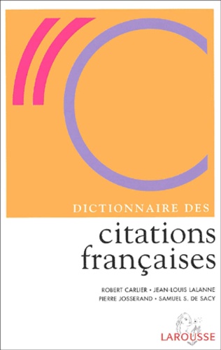 Dictionnaire Des Citations Françaises