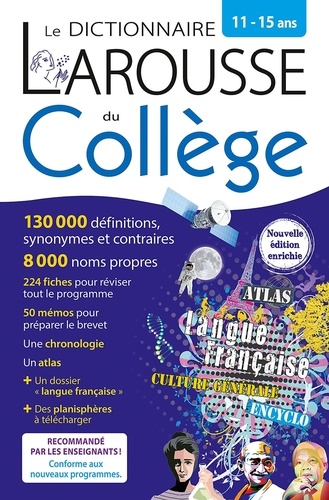 Le Dictionnaire Larousse Du Collège