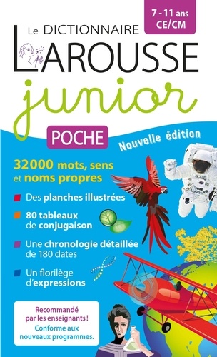 Dictionnaire Larousse Junior Poche Ce/Cm 7-11 Ans
