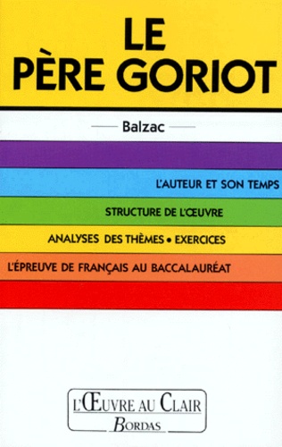 Le Père Goriot", Balzac