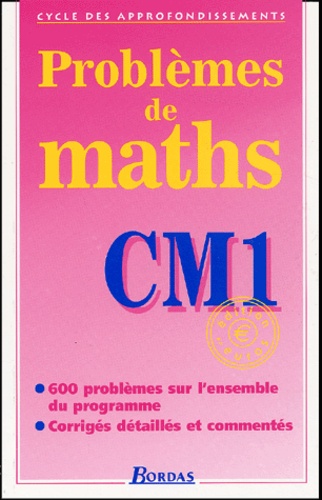 Problèmes De Maths Cm1 - Edition En Euros