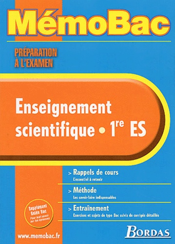Enseignement Scientifique 1ère Es - Préparation À L'examen