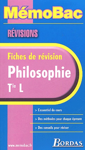 Philosophie Terminale L. Fiches De Revision