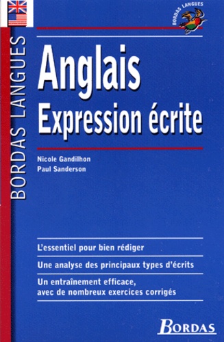 Anglais Expression Écrite